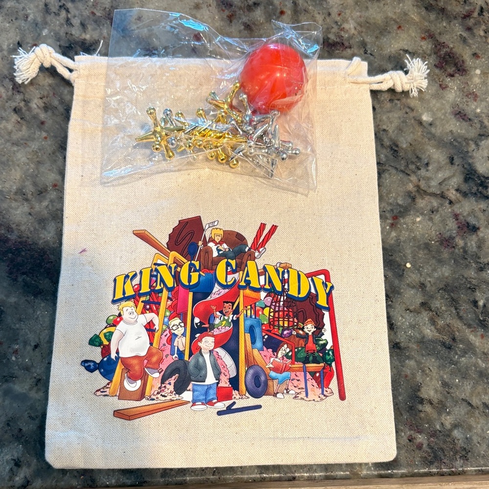 Jacks Game Set with Red Ball